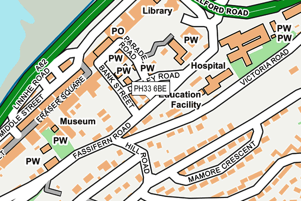 PH33 6BE map - OS OpenMap – Local (Ordnance Survey)