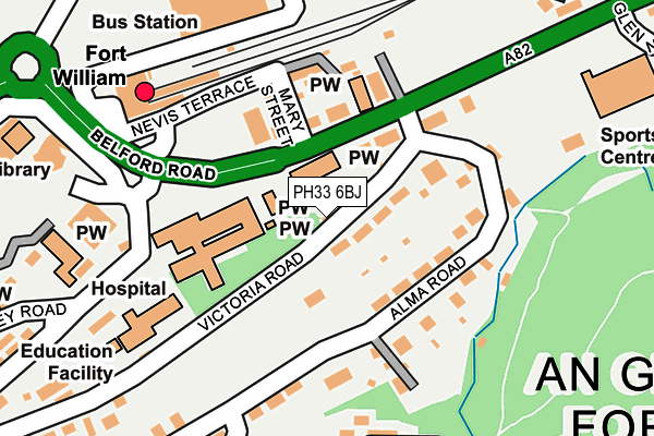 PH33 6BJ map - OS OpenMap – Local (Ordnance Survey)