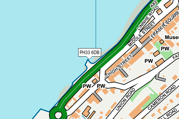 PH33 6DB map - OS OpenMap – Local (Ordnance Survey)
