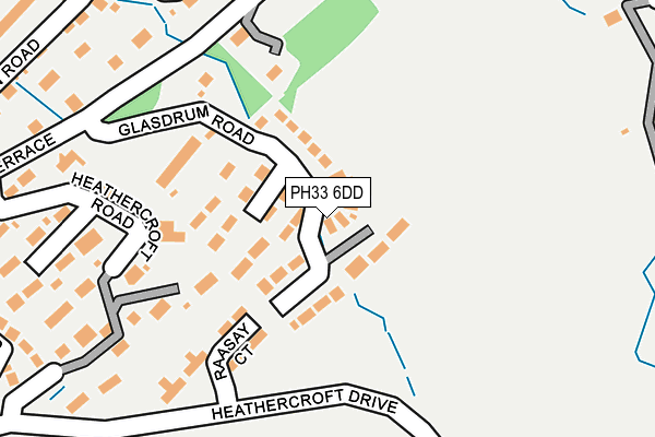 PH33 6DD map - OS OpenMap – Local (Ordnance Survey)