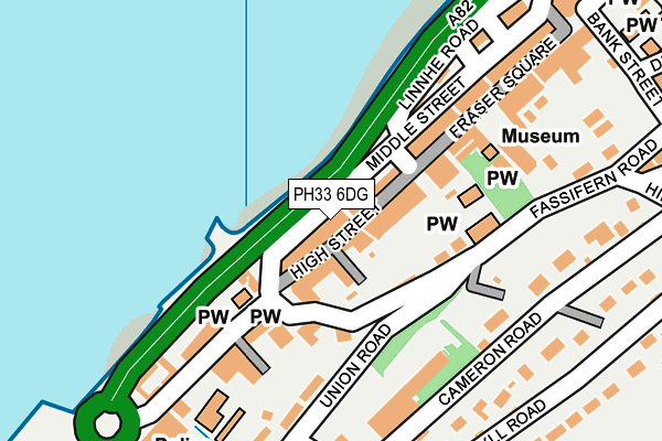 PH33 6DG map - OS OpenMap – Local (Ordnance Survey)