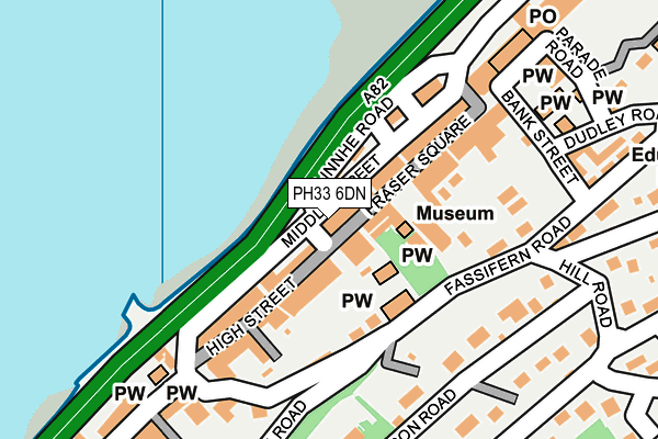 PH33 6DN map - OS OpenMap – Local (Ordnance Survey)
