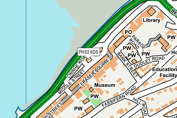 PH33 6DS map - OS OpenMap – Local (Ordnance Survey)
