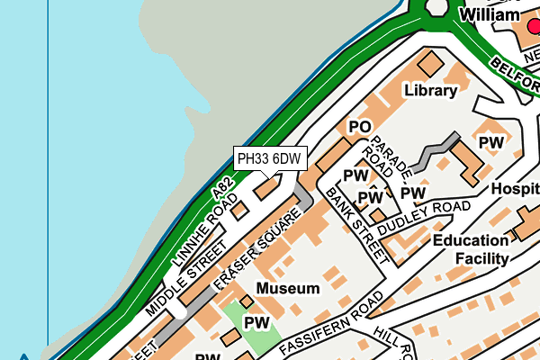 PH33 6DW map - OS OpenMap – Local (Ordnance Survey)