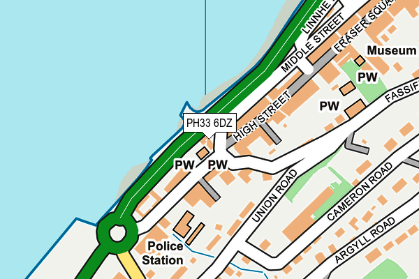 PH33 6DZ map - OS OpenMap – Local (Ordnance Survey)
