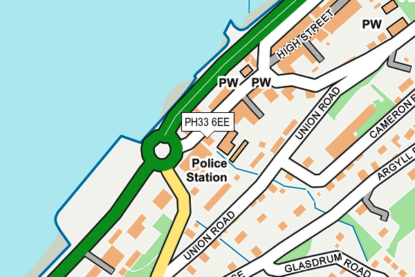 PH33 6EE map - OS OpenMap – Local (Ordnance Survey)