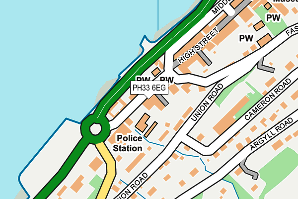 PH33 6EG map - OS OpenMap – Local (Ordnance Survey)