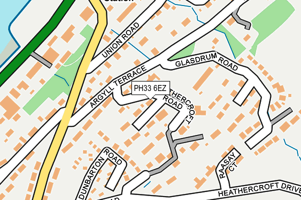 PH33 6EZ map - OS OpenMap – Local (Ordnance Survey)