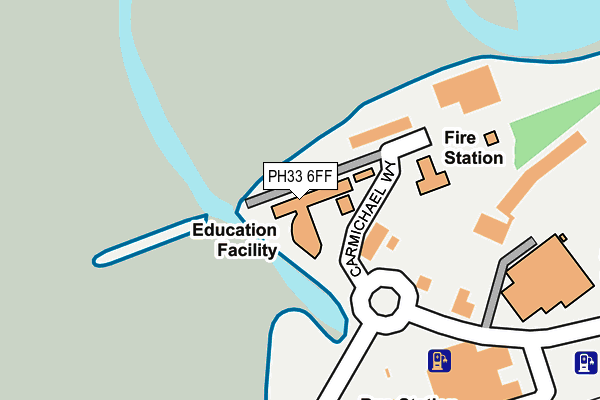 Map of FORT WILLIAM WATERFRONT DEVELOPMENT COMPANY LIMITED at local scale