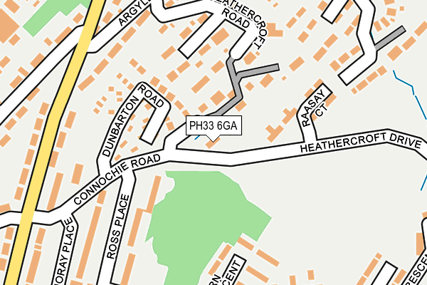 PH33 6GA map - OS OpenMap – Local (Ordnance Survey)