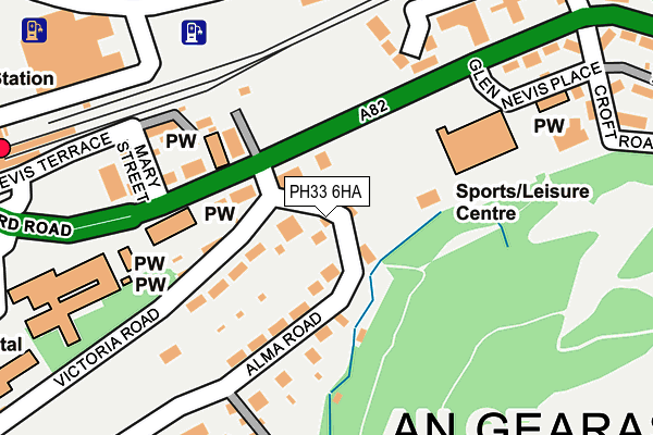 PH33 6HA map - OS OpenMap – Local (Ordnance Survey)