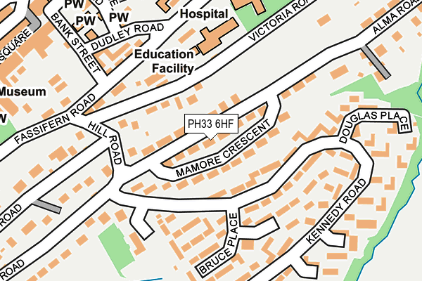 PH33 6HF map - OS OpenMap – Local (Ordnance Survey)