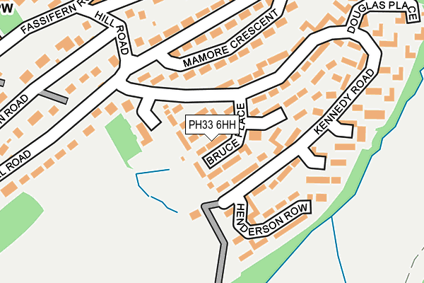 PH33 6HH map - OS OpenMap – Local (Ordnance Survey)