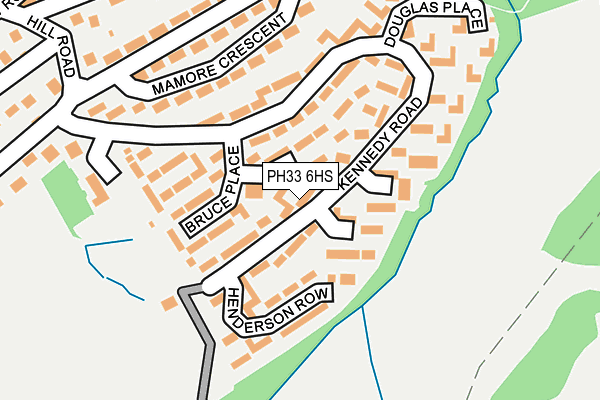 PH33 6HS map - OS OpenMap – Local (Ordnance Survey)