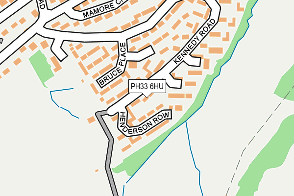 PH33 6HU map - OS OpenMap – Local (Ordnance Survey)