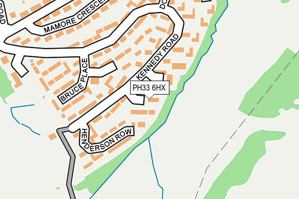 PH33 6HX map - OS OpenMap – Local (Ordnance Survey)