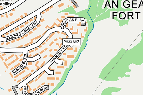 PH33 6HZ map - OS OpenMap – Local (Ordnance Survey)