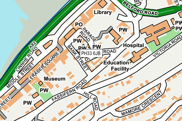 PH33 6JB map - OS OpenMap – Local (Ordnance Survey)