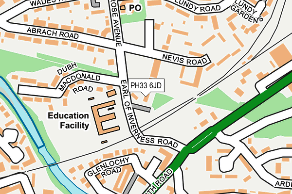 PH33 6JD map - OS OpenMap – Local (Ordnance Survey)