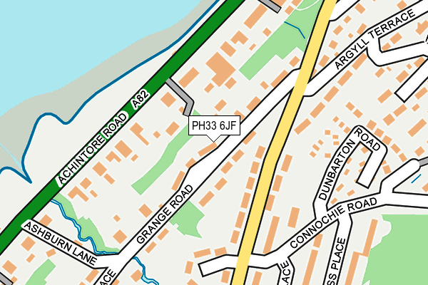PH33 6JF map - OS OpenMap – Local (Ordnance Survey)