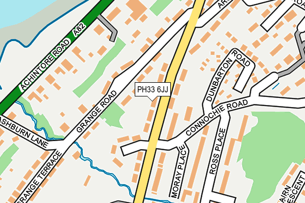 PH33 6JJ map - OS OpenMap – Local (Ordnance Survey)