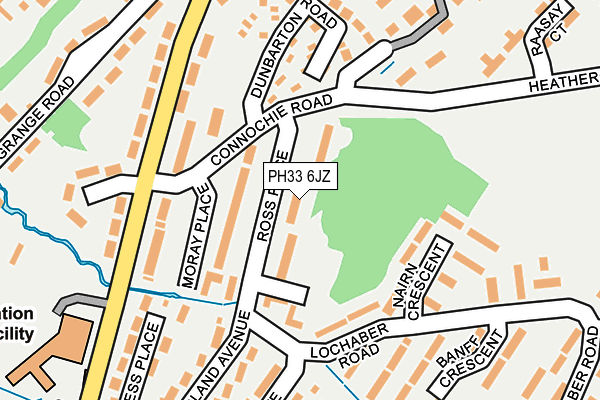 PH33 6JZ map - OS OpenMap – Local (Ordnance Survey)