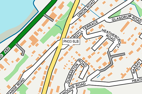 PH33 6LB map - OS OpenMap – Local (Ordnance Survey)