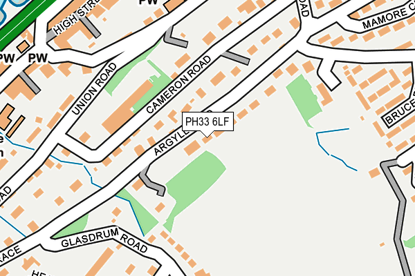 PH33 6LF map - OS OpenMap – Local (Ordnance Survey)