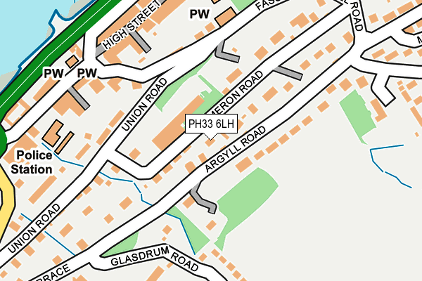 PH33 6LH map - OS OpenMap – Local (Ordnance Survey)