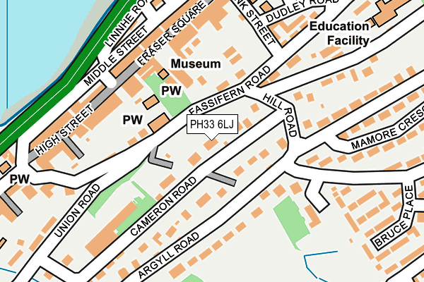 PH33 6LJ map - OS OpenMap – Local (Ordnance Survey)