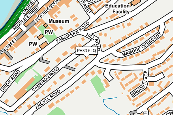 PH33 6LQ map - OS OpenMap – Local (Ordnance Survey)