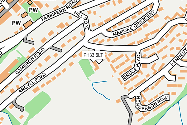 PH33 6LT map - OS OpenMap – Local (Ordnance Survey)