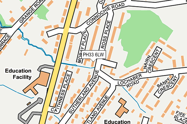 PH33 6LW map - OS OpenMap – Local (Ordnance Survey)