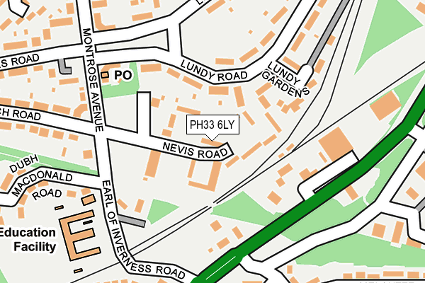 PH33 6LY map - OS OpenMap – Local (Ordnance Survey)