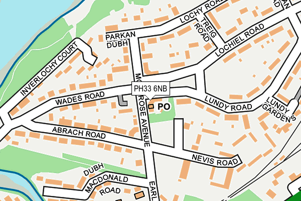 PH33 6NB map - OS OpenMap – Local (Ordnance Survey)