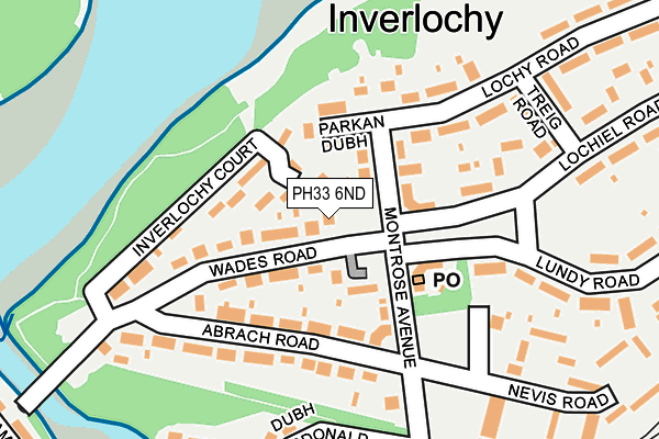 PH33 6ND map - OS OpenMap – Local (Ordnance Survey)