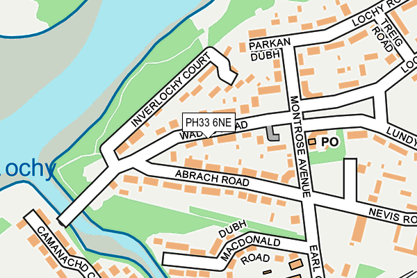 PH33 6NE map - OS OpenMap – Local (Ordnance Survey)