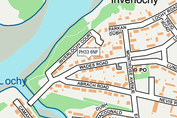 PH33 6NF map - OS OpenMap – Local (Ordnance Survey)