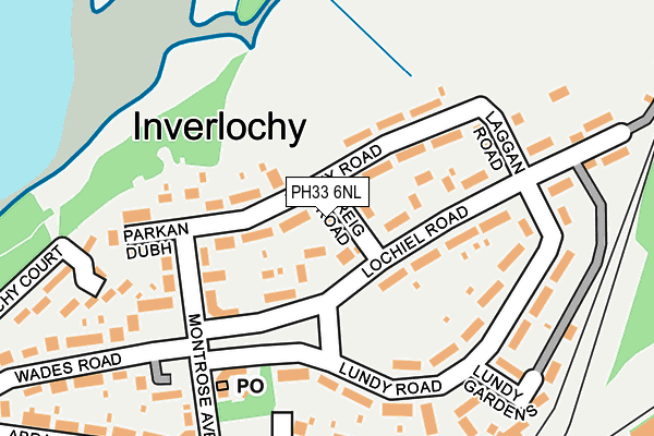 PH33 6NL map - OS OpenMap – Local (Ordnance Survey)