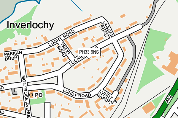 PH33 6NS map - OS OpenMap – Local (Ordnance Survey)