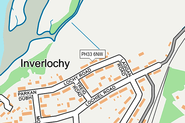 PH33 6NW map - OS OpenMap – Local (Ordnance Survey)