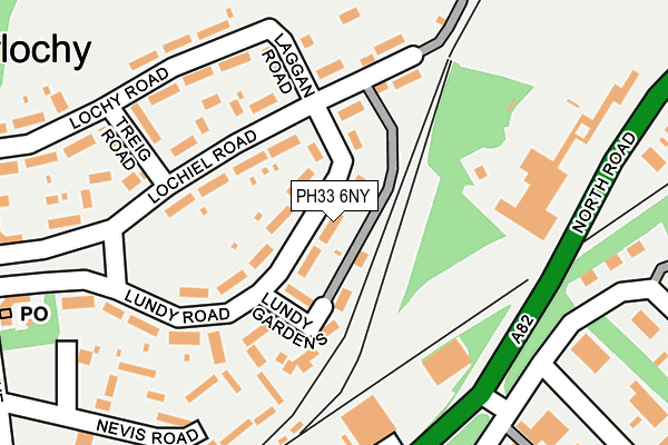 PH33 6NY map - OS OpenMap – Local (Ordnance Survey)