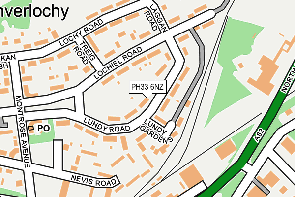PH33 6NZ map - OS OpenMap – Local (Ordnance Survey)
