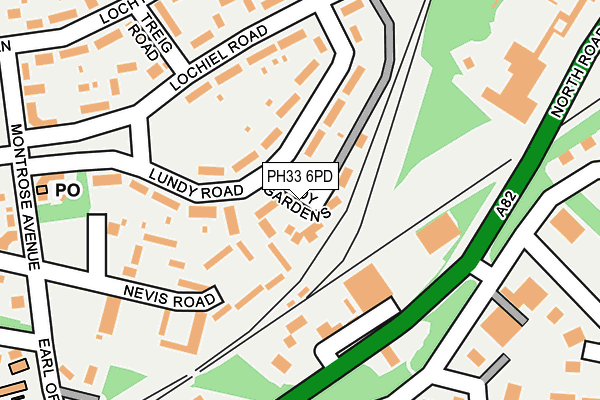 PH33 6PD map - OS OpenMap – Local (Ordnance Survey)