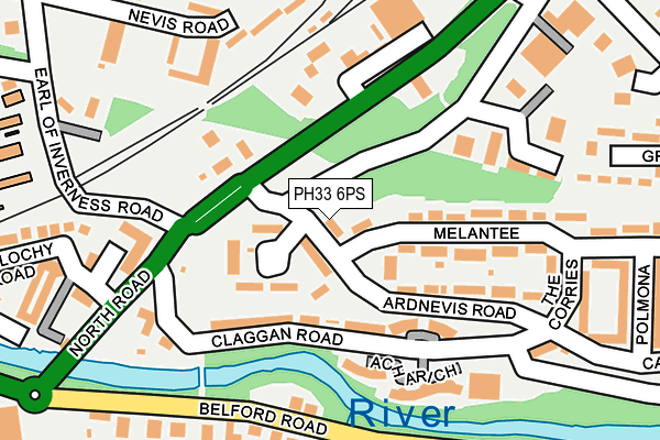 PH33 6PS map - OS OpenMap – Local (Ordnance Survey)