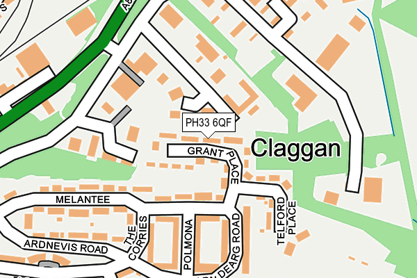 PH33 6QF map - OS OpenMap – Local (Ordnance Survey)