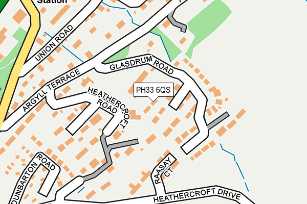 PH33 6QS map - OS OpenMap – Local (Ordnance Survey)