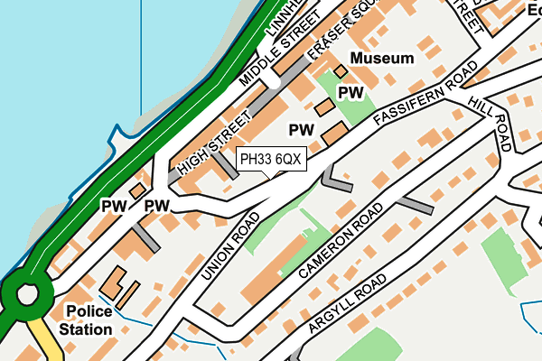 PH33 6QX map - OS OpenMap – Local (Ordnance Survey)