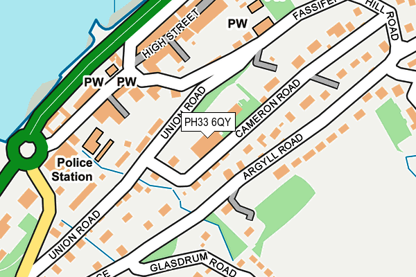 PH33 6QY map - OS OpenMap – Local (Ordnance Survey)
