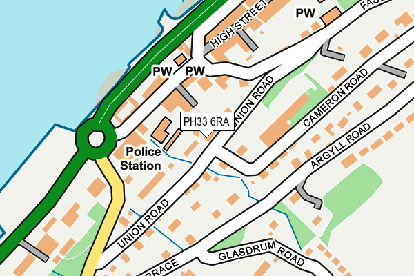 PH33 6RA map - OS OpenMap – Local (Ordnance Survey)